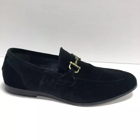 Steve Madden Men’s Madly, Black Slip-On Loafers, Size 9.5M