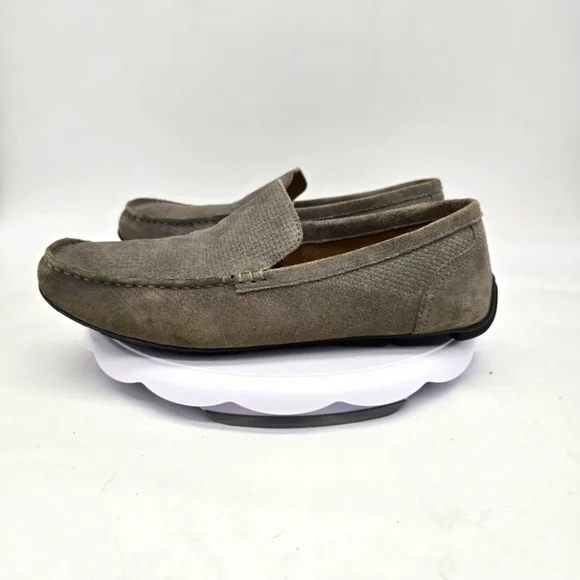 Alfani Shoe Men’s 10 M Casual Kendric Textured Drivers Grey
