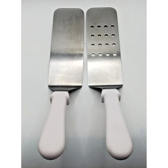 Baker's & Chefs M2 Stainless Steel Grill/Slotted Spatula Turner Lot of 2