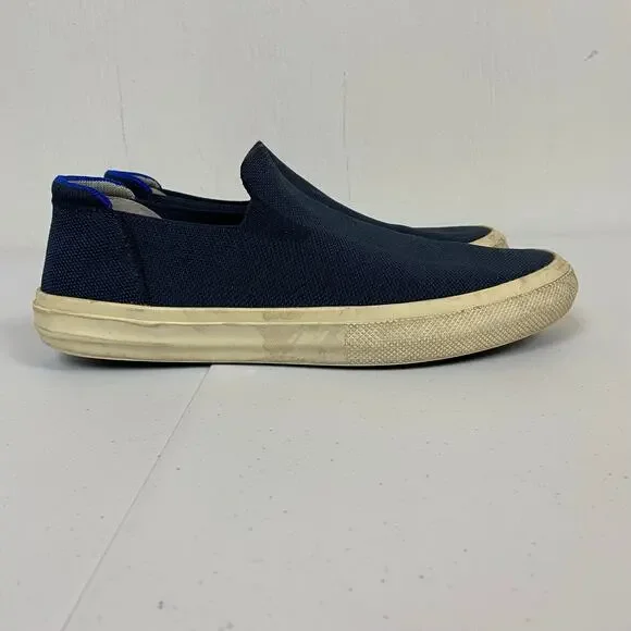 Rothy's The Original Slip On Sneaker Shoes Unisex M9 W10.5 Navy Blue Casual