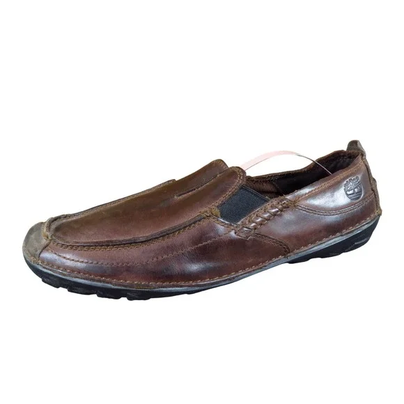 Timberland Mt. Kisco Mens Slip On Loafer Size 8‎ Casual Walking Brown Leather