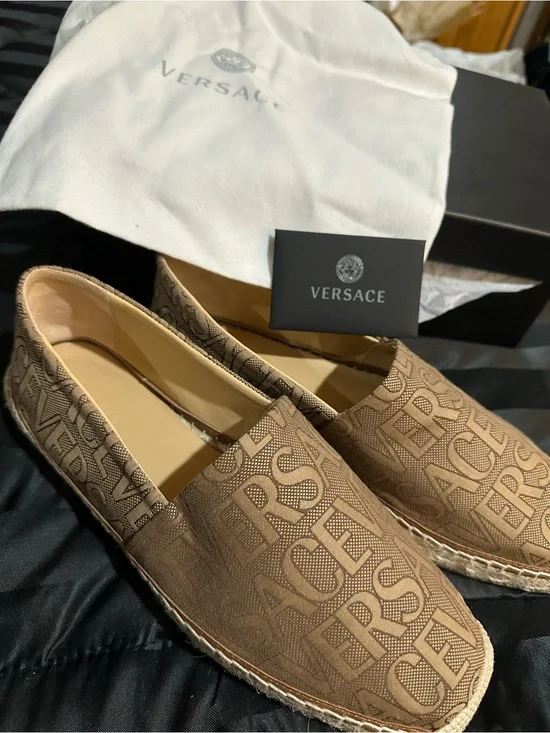 Versace Men’s Logo Espadrilles