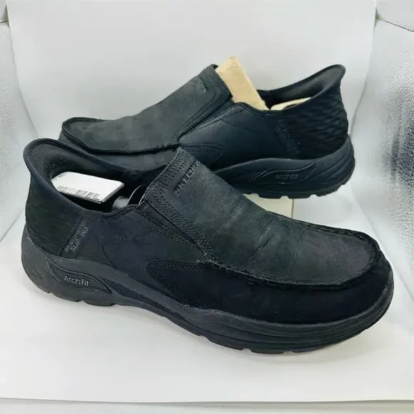 Skechers Slip-ins Arch Fit Motley Milo Men's Loafers Black Size 11