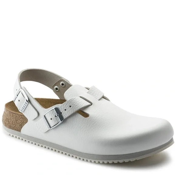 Birkenstock Tokio Super Grip Leather in White