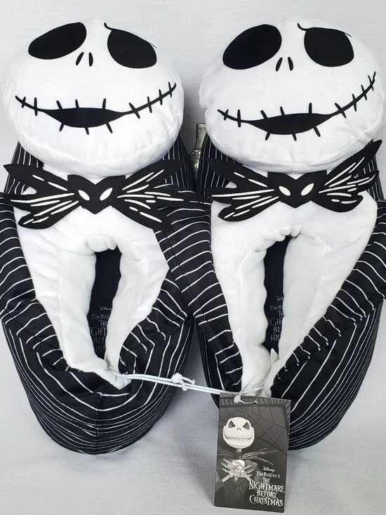 NWT Disney The Nightmare Before Christmas Jack Skellington Slippers - Men's 9/10
