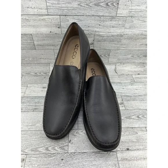 Ecco Men Helsinki 2 Cocoa Brown Leather Slip On Loafers 670104 Size 46