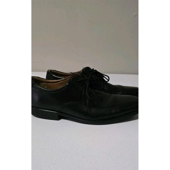 Clark's Tilden Black Leather Dress Shoes Men's‎ Size 8.5 Career