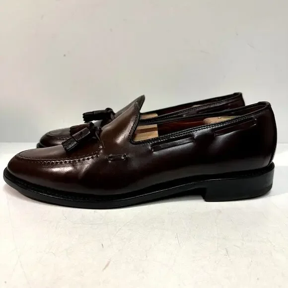 FULLY RESOLED Allen Edmonds Grayson Tassel Loafer Color 8 Shell Cordovan 11 C