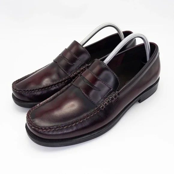 Rockport APM7438E Men's Penny Loafers Cordovan Burgundy Leather 8.5M