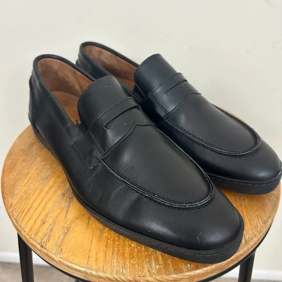 Allen Edmonds Randolph Mens US 10 D Penny Loafers Black Slip On Casual Shoes