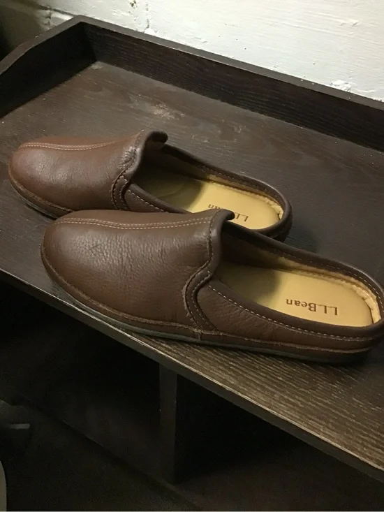L.L. Bean Brown Leather Slip-On Loafers