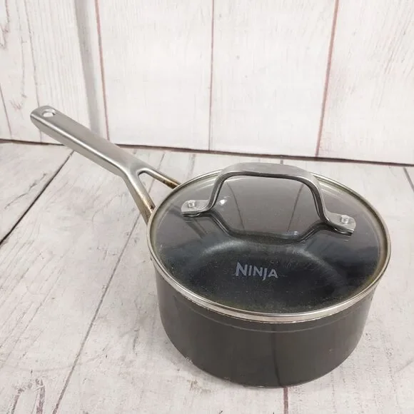 USED - Ninja Foodi NeverStick 1.5 Qt Pot Saucepan - Glass Lid, OVEN SAFE, C10215