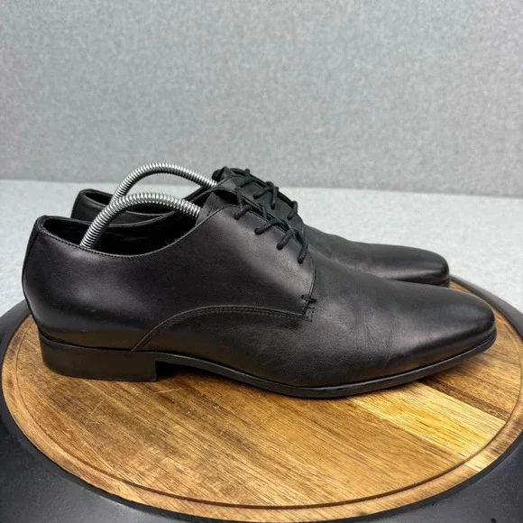 Gordon Rush Dress Shoes Men's 10.5 Black Leather Manning Oxford Derby
