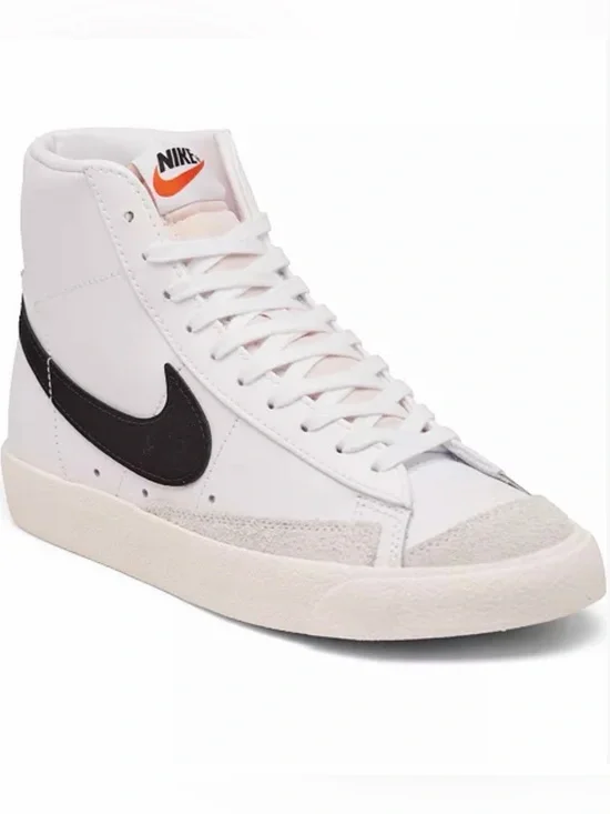 Nike Blazer Mid 77 Vintage White Leather Sneakers!!(13)”BQ6806”