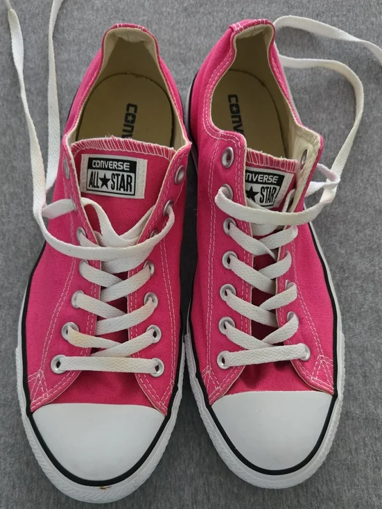 Converse Pink Low-Top Canvas Sneakers