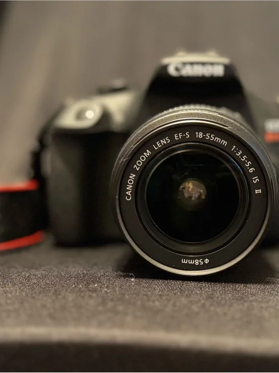 Canon DSLR Camera in Black with EF-S 18-55mm Lens