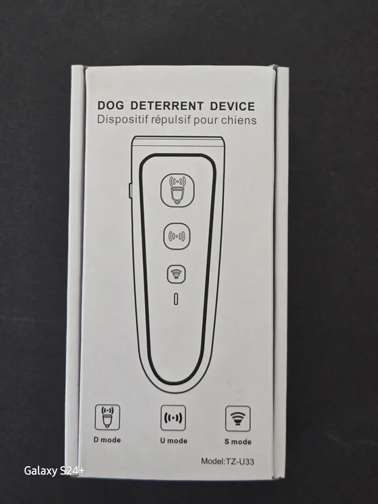 Dog Deterrent Device - White Compact Ultrasonic Trainer