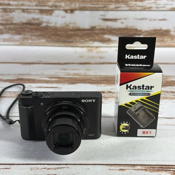 Sony DSC-HX99 18.2MP 4K Digital Camera For Parts Repair New Battery Charger