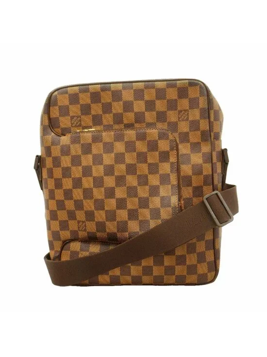 Louis Vuitton Shoulder Bag Damier Olaf MM Ebene