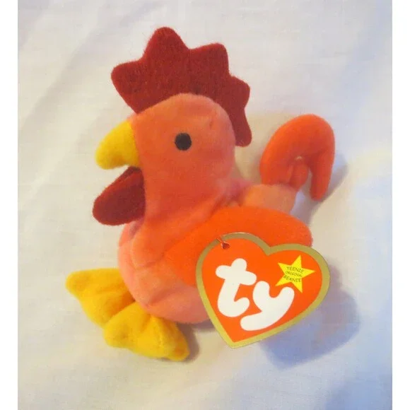 Mcdonald's Ty Teenie Beanie Strut The Rooster 1999 NO BAG