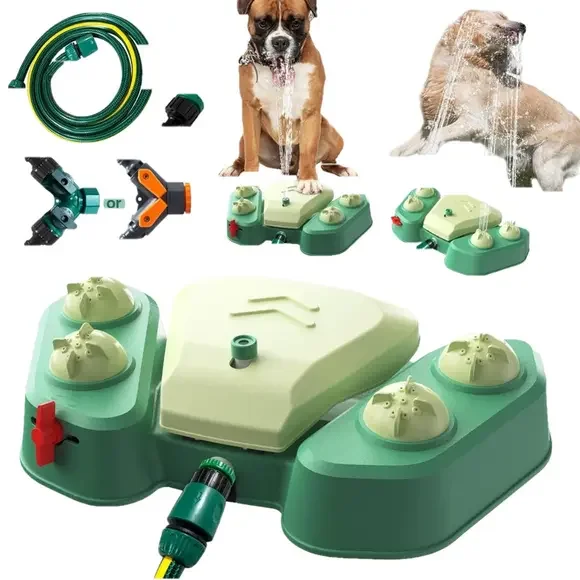 KADTC Dog outdoor drinking fountain 2-in-1 function,drinking fountain &sprinkler