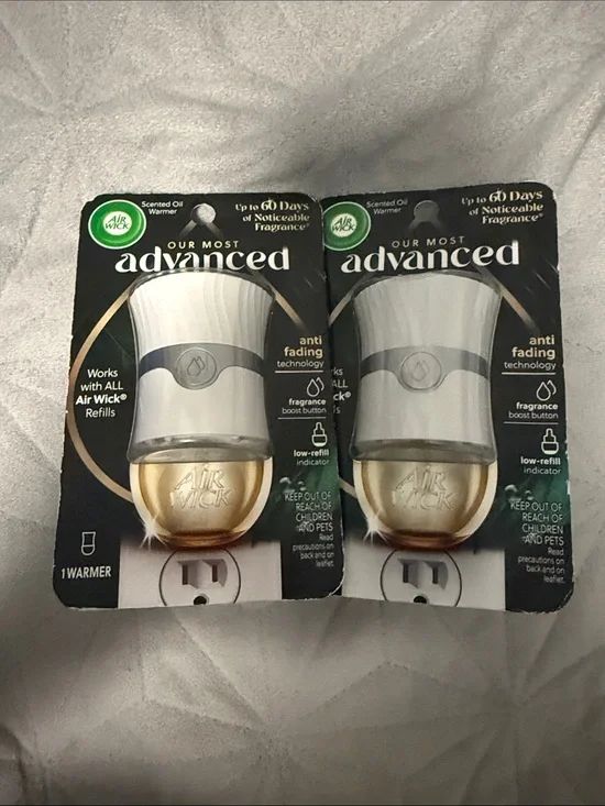 Airwick Advanced Gold and White Plug-In Oil Warmer (Pack of 2)