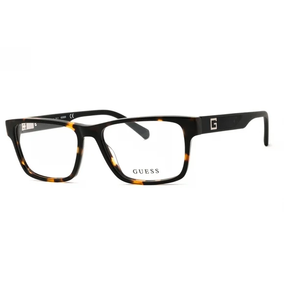 NWT Guess GU50018 Dark Havana Rectangle 52mm Eyeglasses