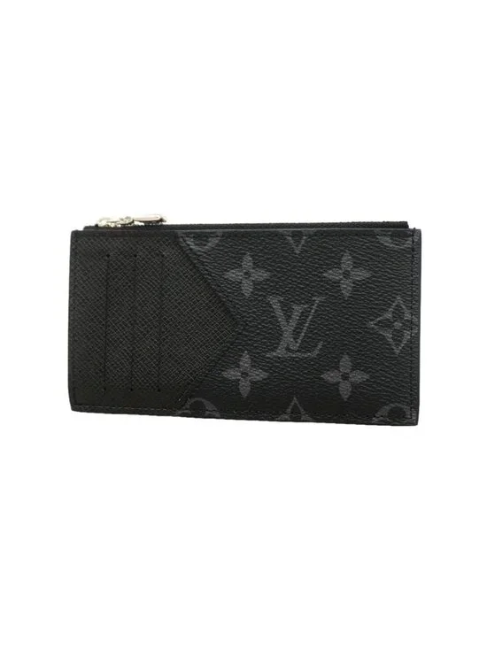 Louis Vuitton Coin Purse Taigarama Card Case Black