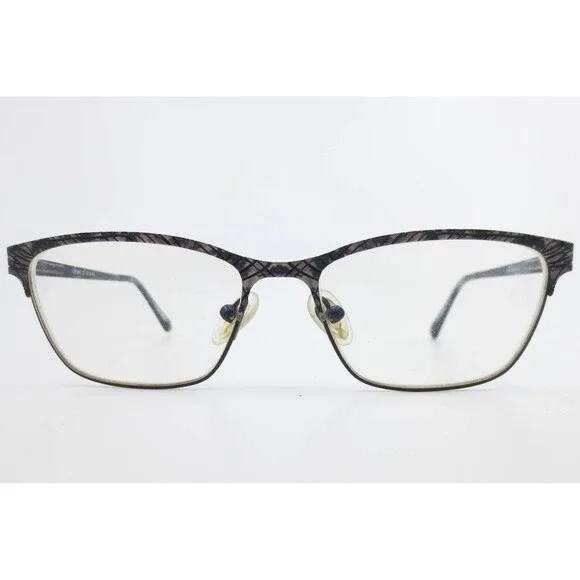 Cafe Boutique CB1063 C3 Eyeglasses Frames Black Textured Cat Eye 53-16-135