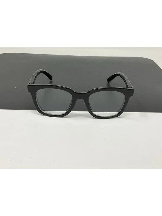 Peepers To the Max Focus Black Reading Glasses Blue Light Block + 0.00