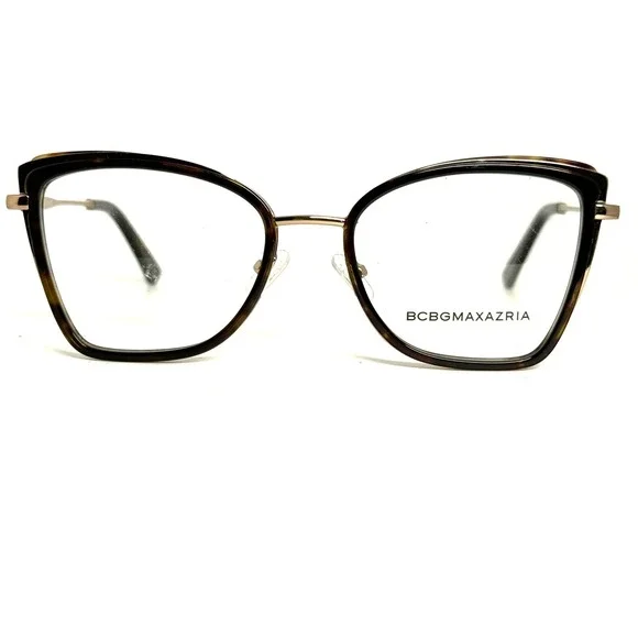 BCBGMAXAZRIA Delphine Black Tortoise Eye Glasses‎ Frames Italy 53-16-135 CV