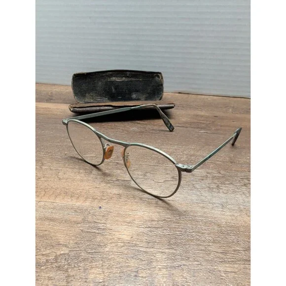 Vintage Fendall 25 Eyeglasses With Bi Focals And Case