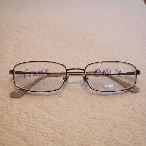 Ray Ban RB8611 1000 Silver Metal Rectangle Eyeglasses Frame Only 54-18 145