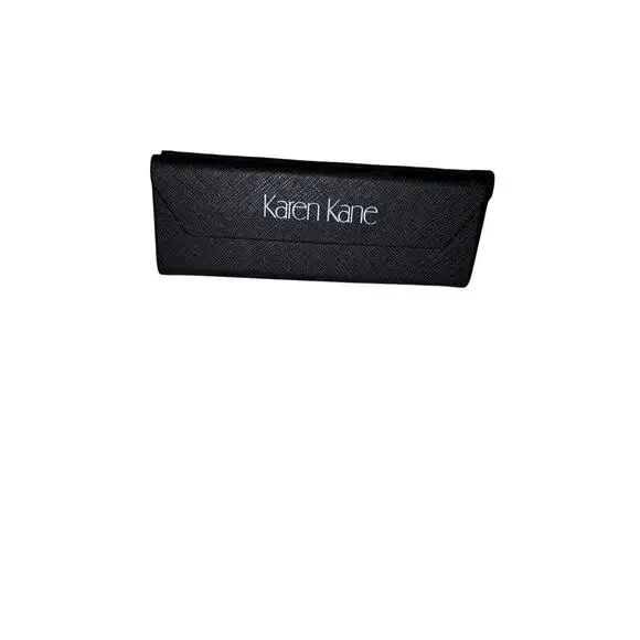 Black Triangular Folding Collapsible Hard Case for Glasses, by Karen Kane