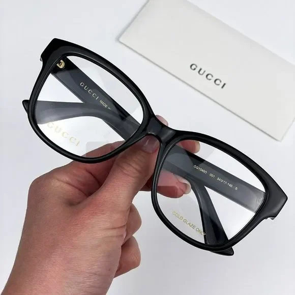 Gucci GG1340O 001 Eyeglasses Black Square Women