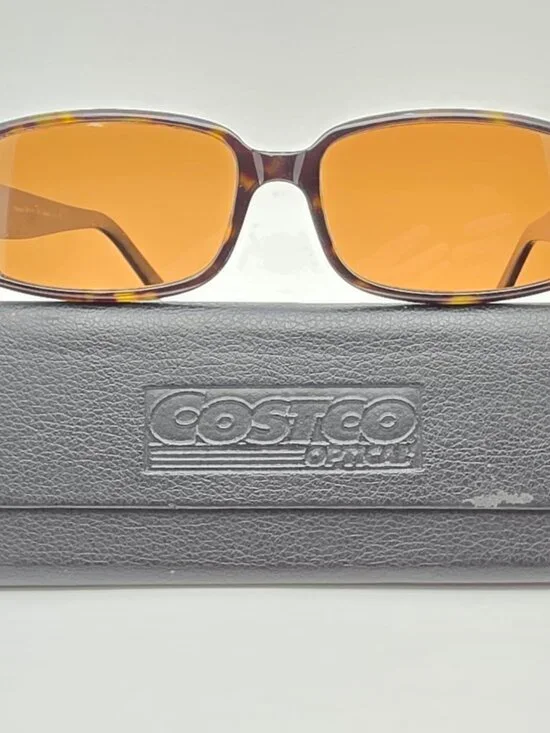 Kirkland Signature Malbec 328982 Havana Rhinestone Eyeglasses Frame w/ Case 53mm