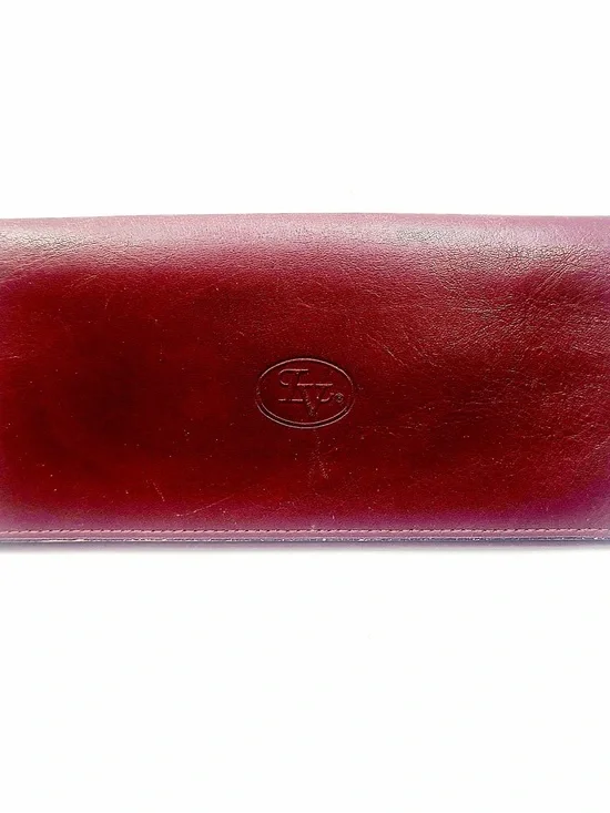 LV Women’s Leather Clutch Wallet - Burgundy