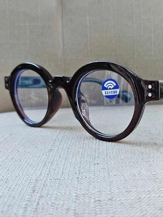 Fashion Eyeglasses Frame Brown/Olive Tone Vintage Style Unisex Glasses Frame NEW