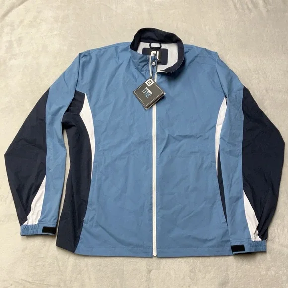 NWT Footjoy Dryjoys Hydrolite Golf Rain Jacket Mens XL Indigo Navy 28199