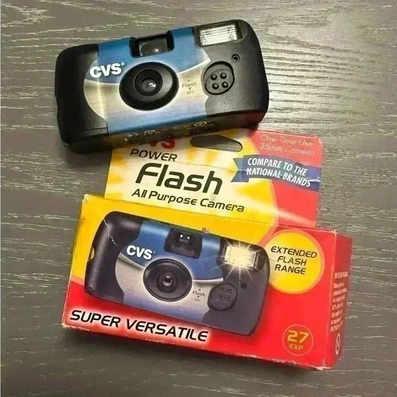 CVS Power Flash All Purpose 35mm One Time Use Camera Extended Flash Range