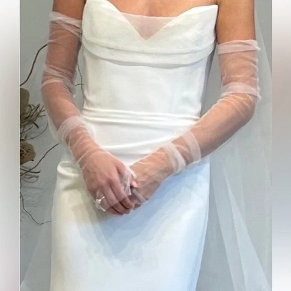 Sheer Tulle Gloves new