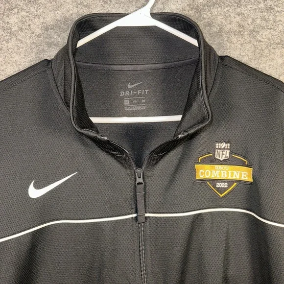 Nike Drifit Black‎ White HBCU NFL COMBINE 2022 Zip Up  Jacket Men's 3xl Tall