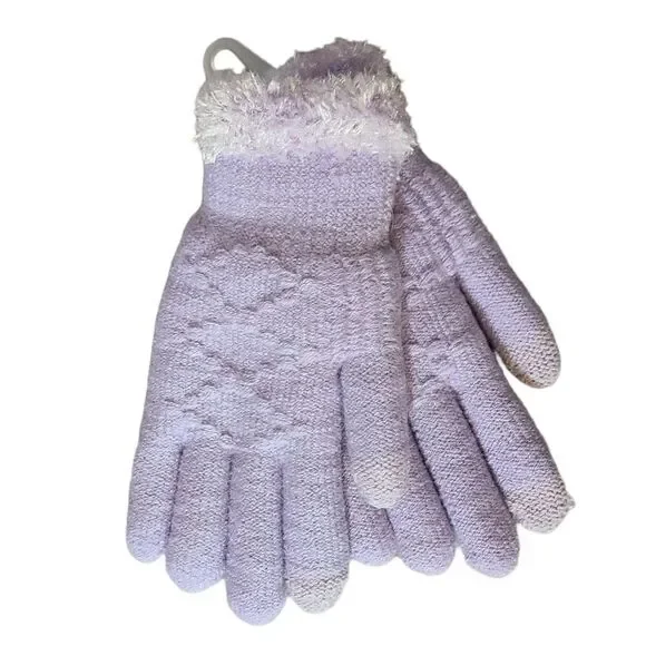‎Jenni Lined Gloves Purple ONE SIZE