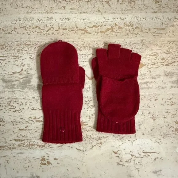 100% Cashmere Express womens convertible fingerless gloves with mittens