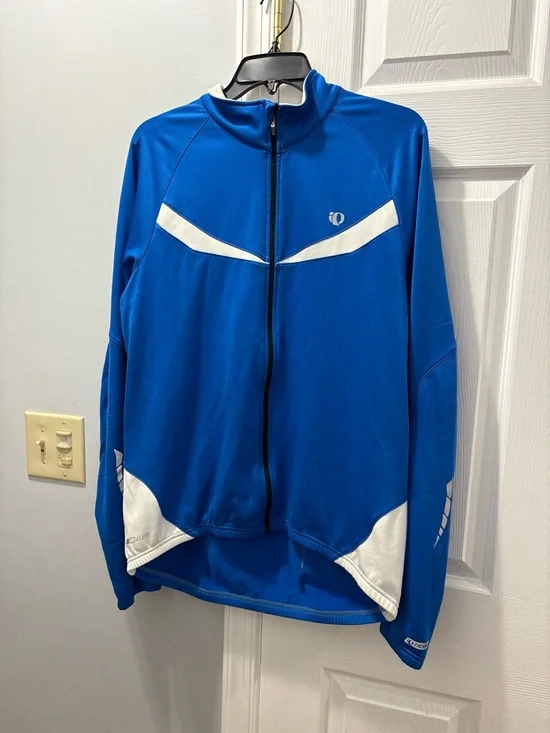 Pearl Izumi Men’s Elite Barrier Cycle Jacket Blue/ White Size XL