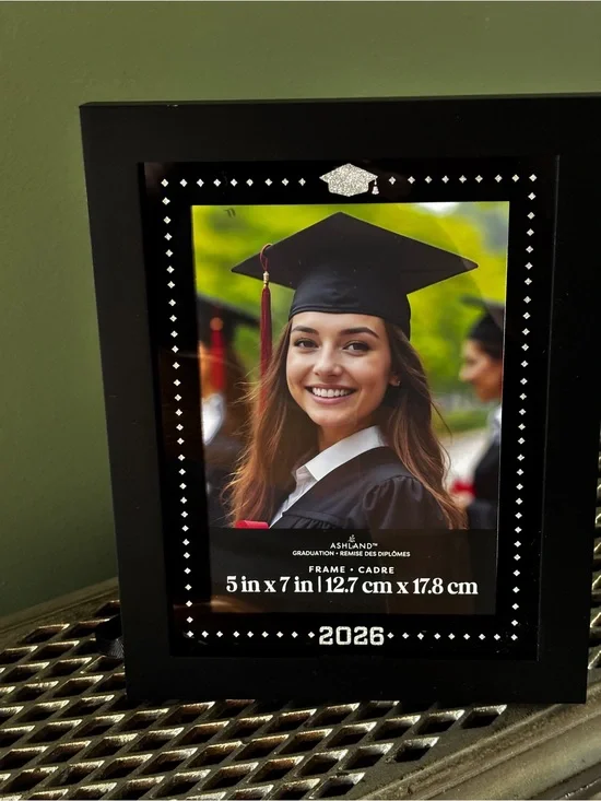 Graduation 2026 Frame Ashland Studio Decor Class of 2026 NEW Black & Bling 5x7