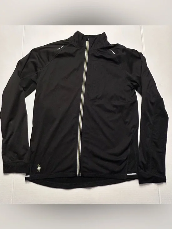 Men’s Smartwool PhD Run Divide Full-Zip Jacket Black Size Medium