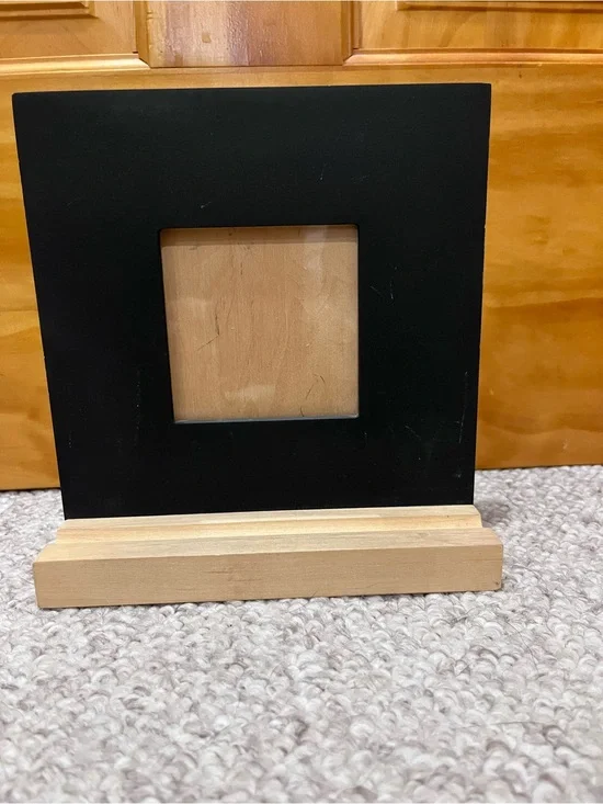 GOMA/YMD.USA Black Square Chalkboard Photo Frame