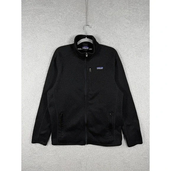 Patagonia Better Sweater Jacket Mens Size L Black Full Zip Fleece Coat 25528