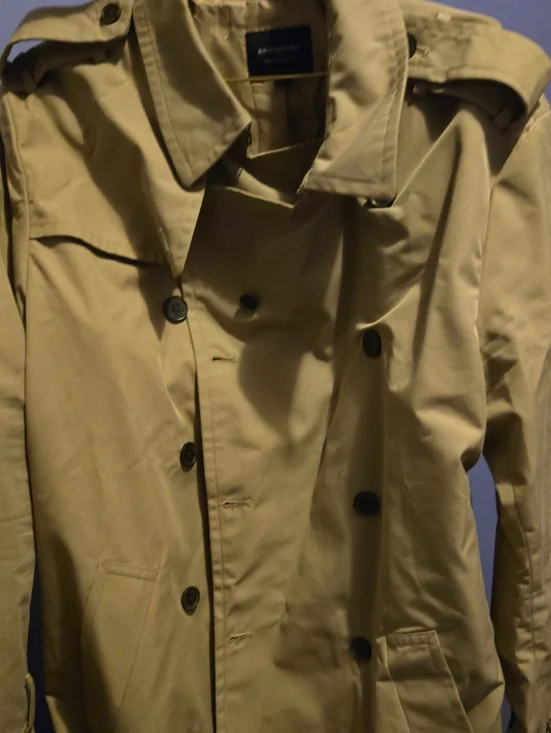 Banana Republic Tan Double-Breasted Trench Coat